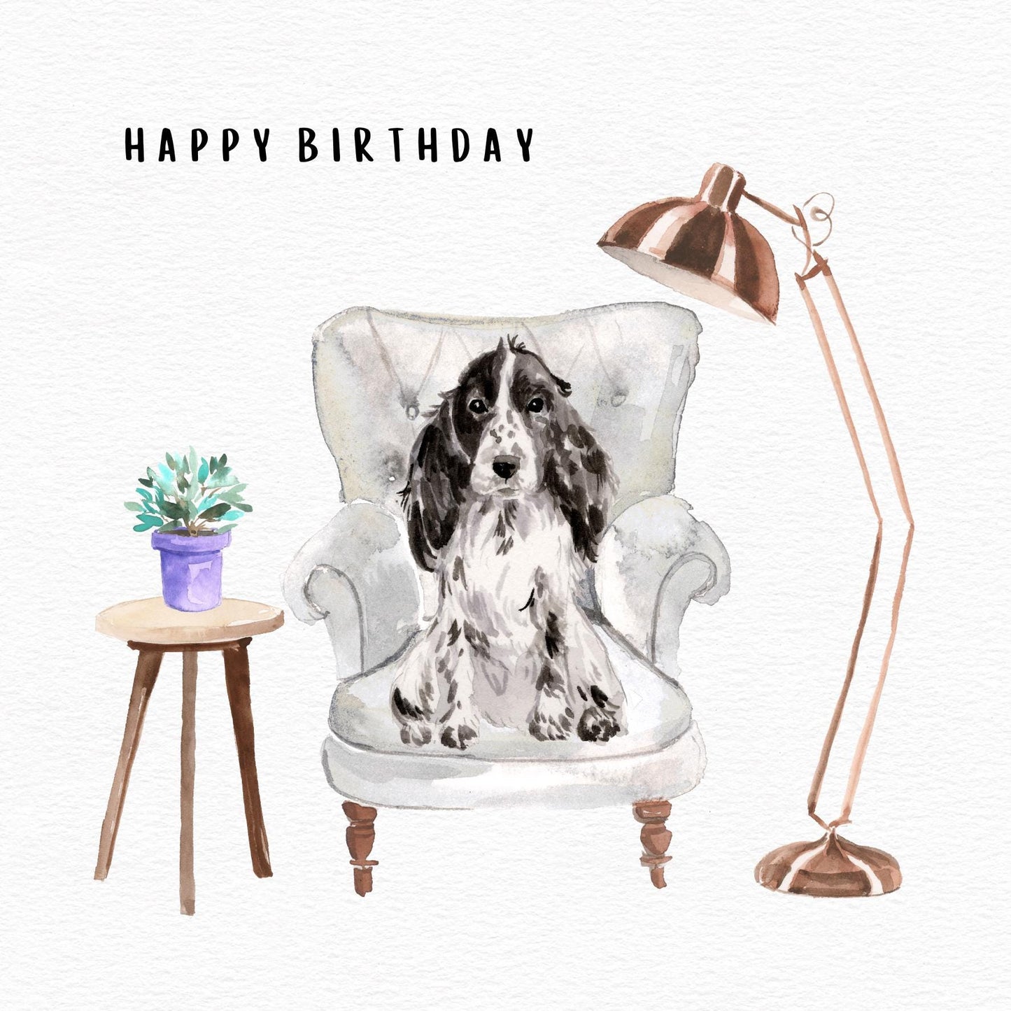 Cocker Spaniel Birthday Card