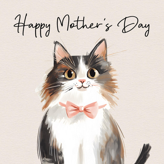 Mothers Day Cat Greeting Card