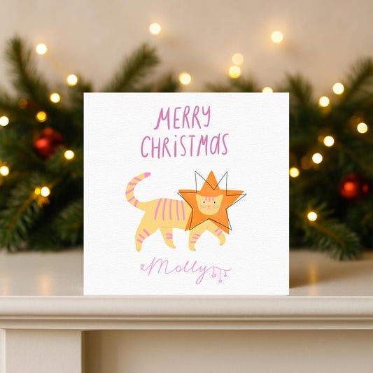 Cat Christmas Card Set