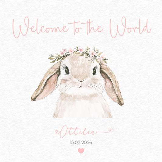 Personalised Newborn Baby Card