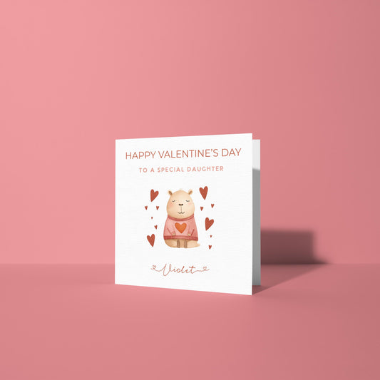 Valentine Capybara Card