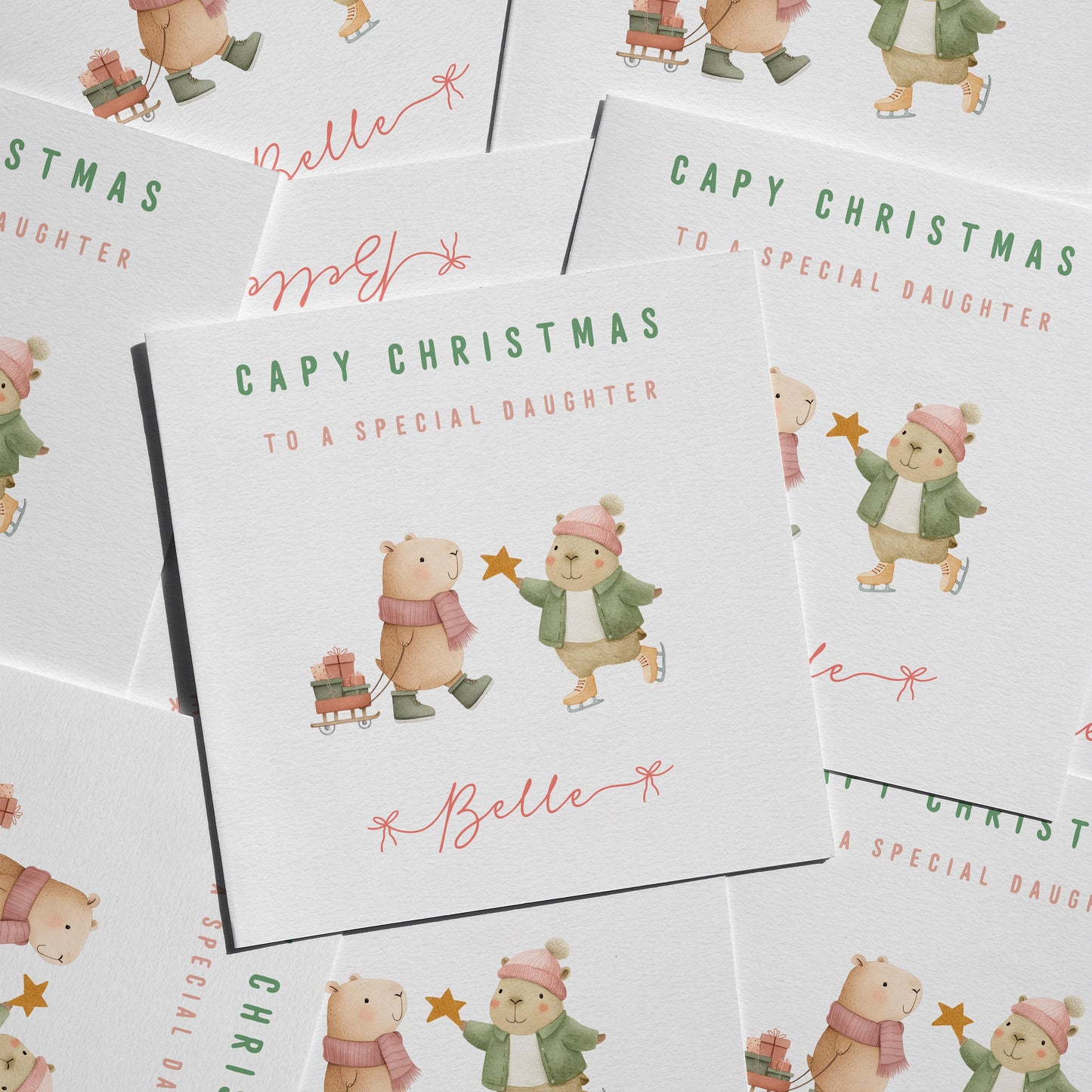 Christmas Capybara's - Christmas Card
