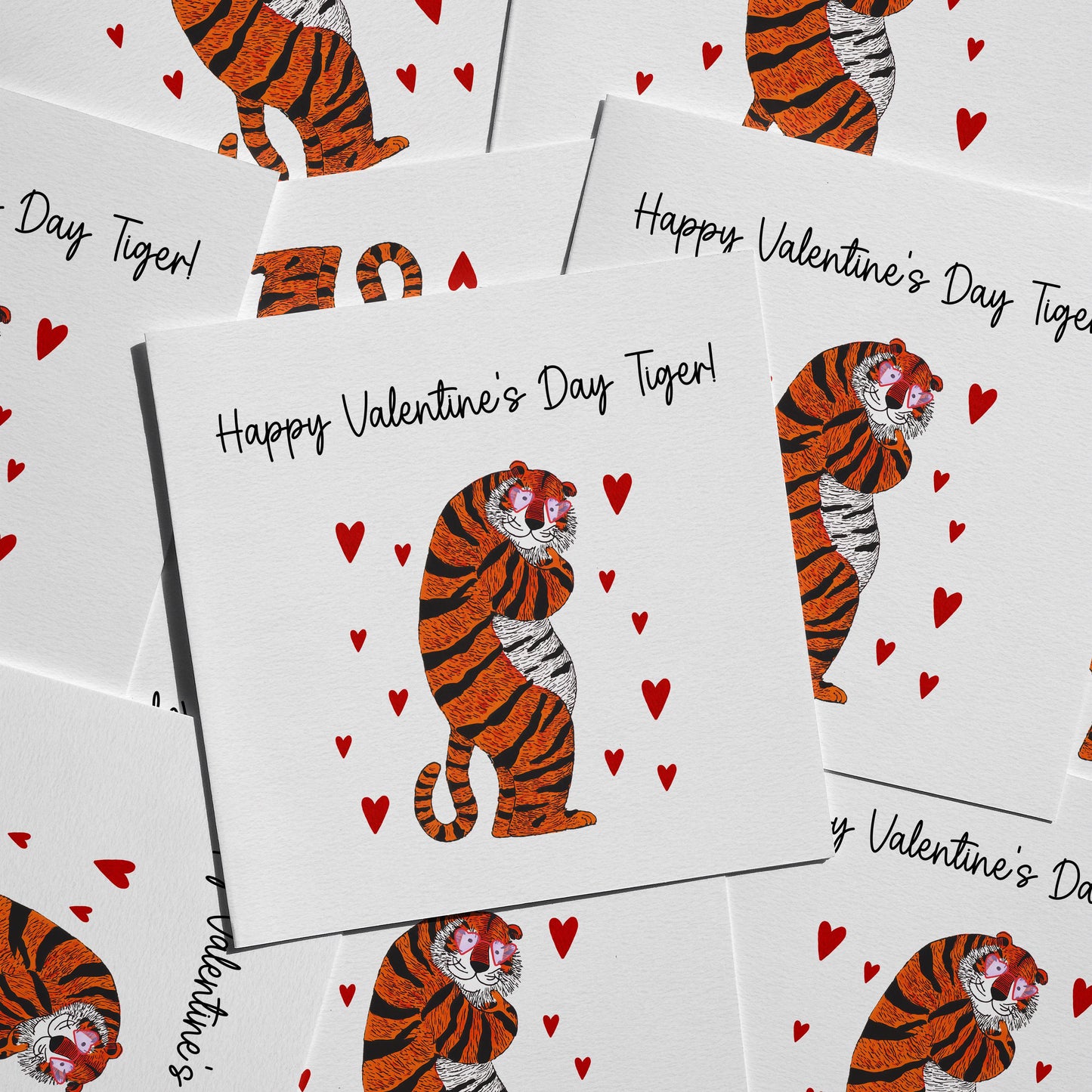 Valentine Tiger Card