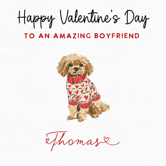 Cockapoo Valentine Card