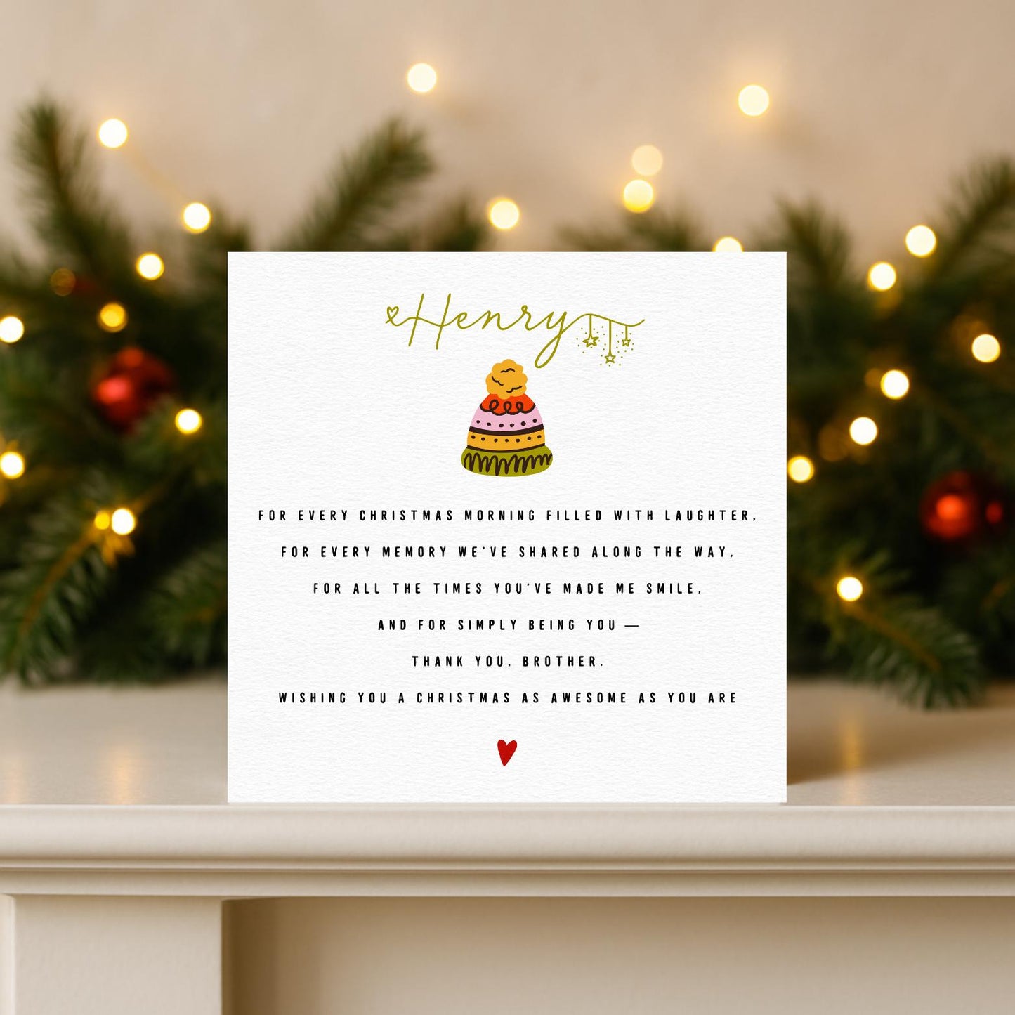 Christmas Card for Brother