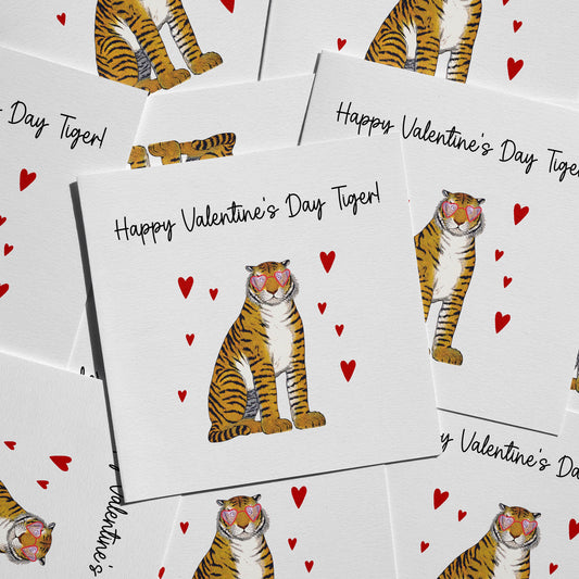 Valentine Tiger Card