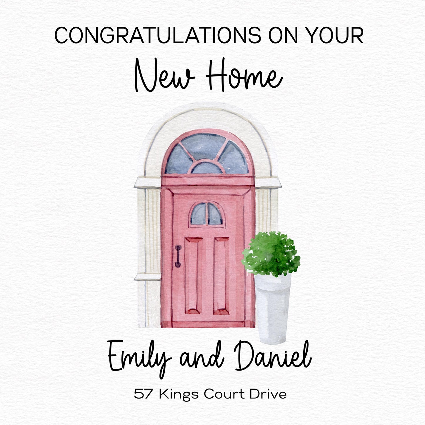 Personalised New Home Card