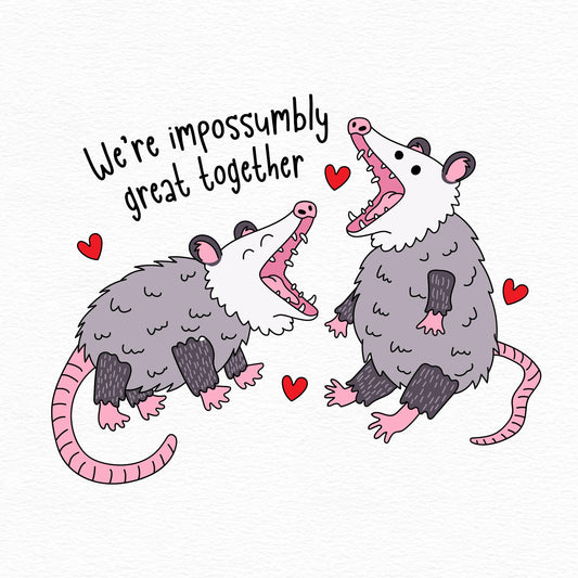 Feral Possum Valentine’s Day Card