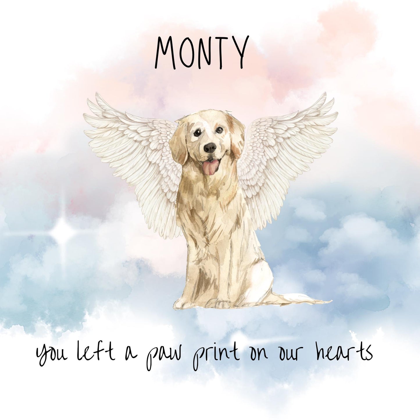 Golden Retriever - Pet Loss Card