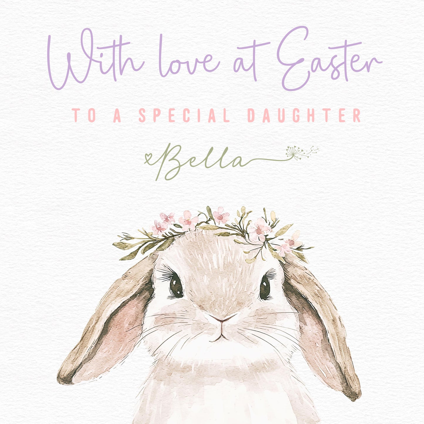 Rabbit Easter Card