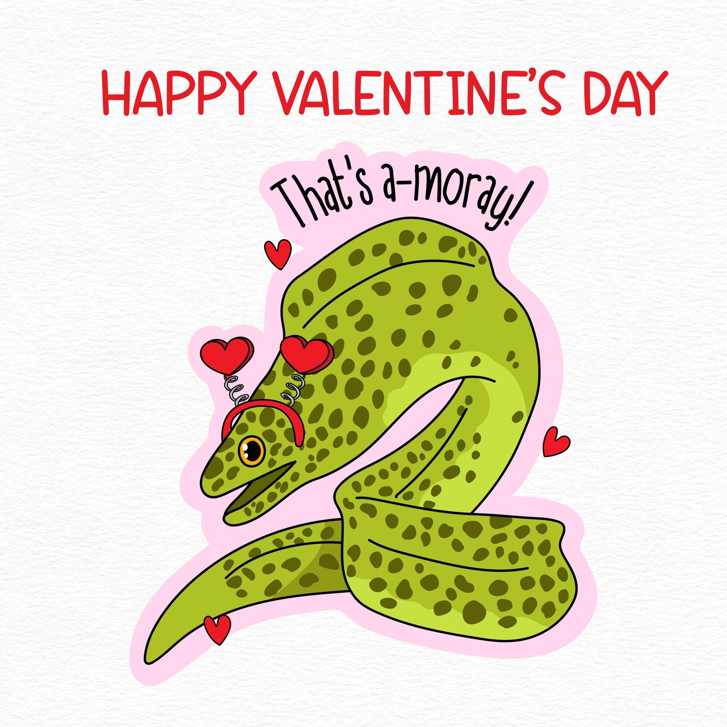 Moray Eel Valentine’s Day Card