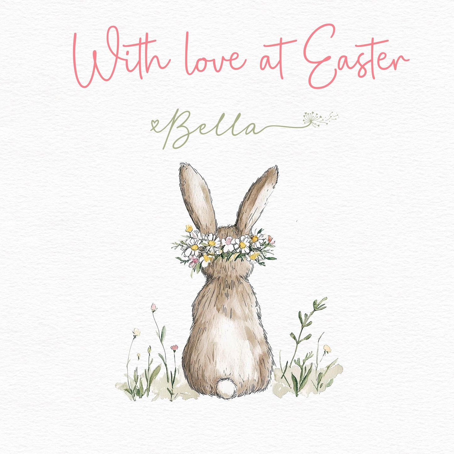 Rabbit Easter Card