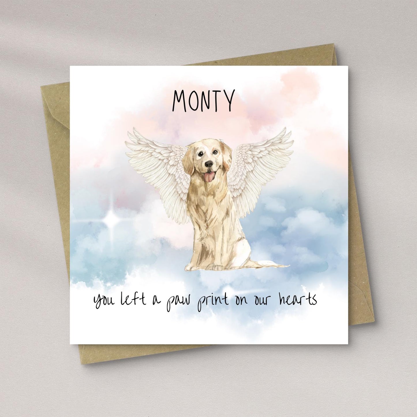 Golden Retriever - Pet Loss Card