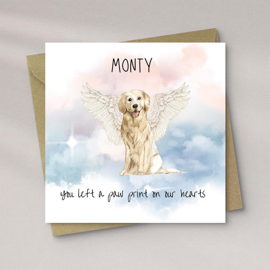 Golden Retriever - Pet Loss Card