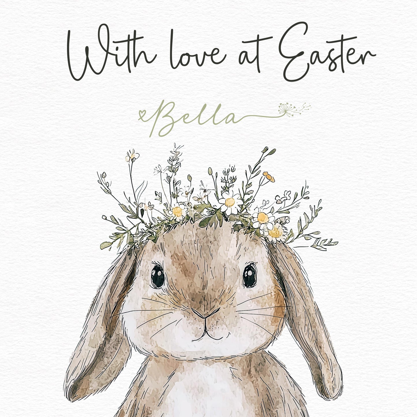 Rabbit Easter Card