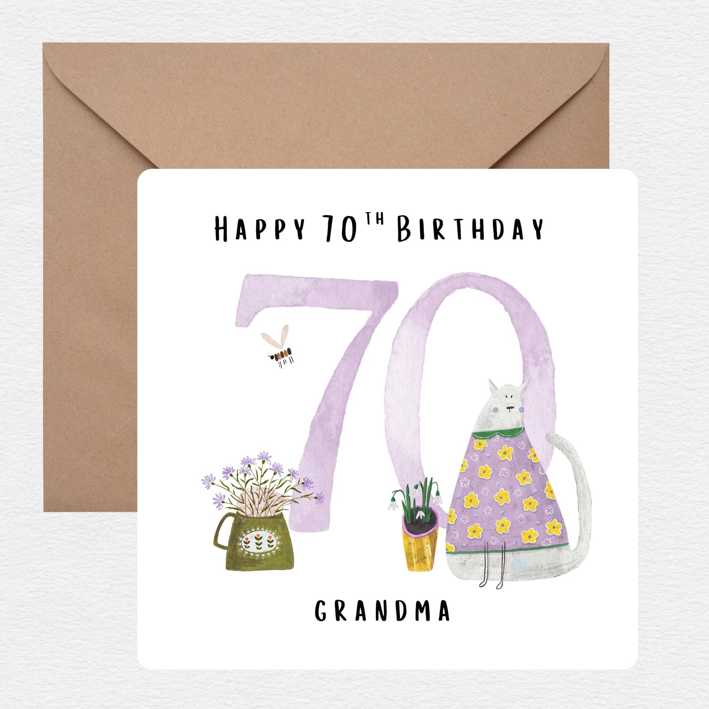 70th Birthday Card