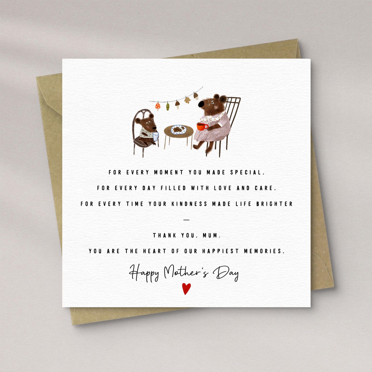 Mother's Day Card For Mum With Thoughtful Verse