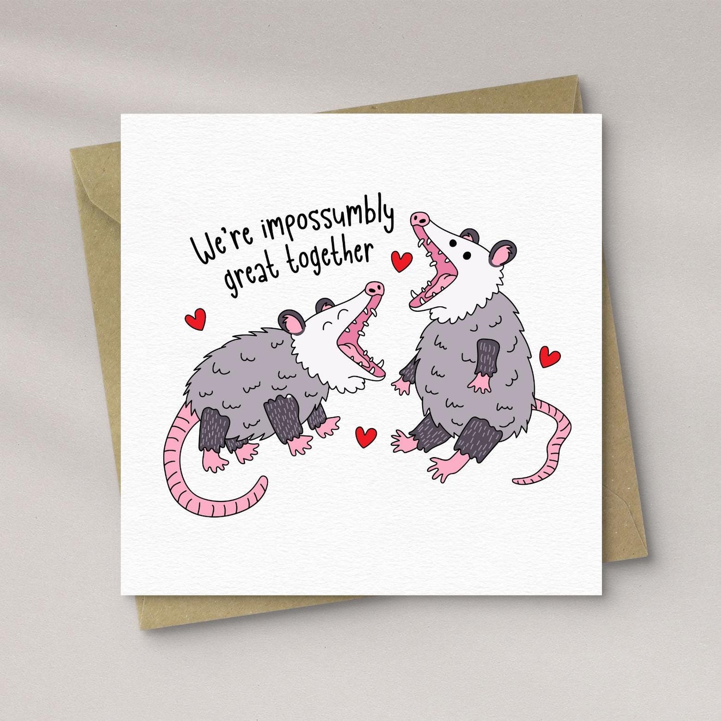 Feral Possum Valentine’s Day Card