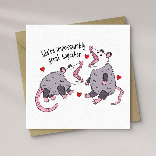 Feral Possum Valentine’s Day Card