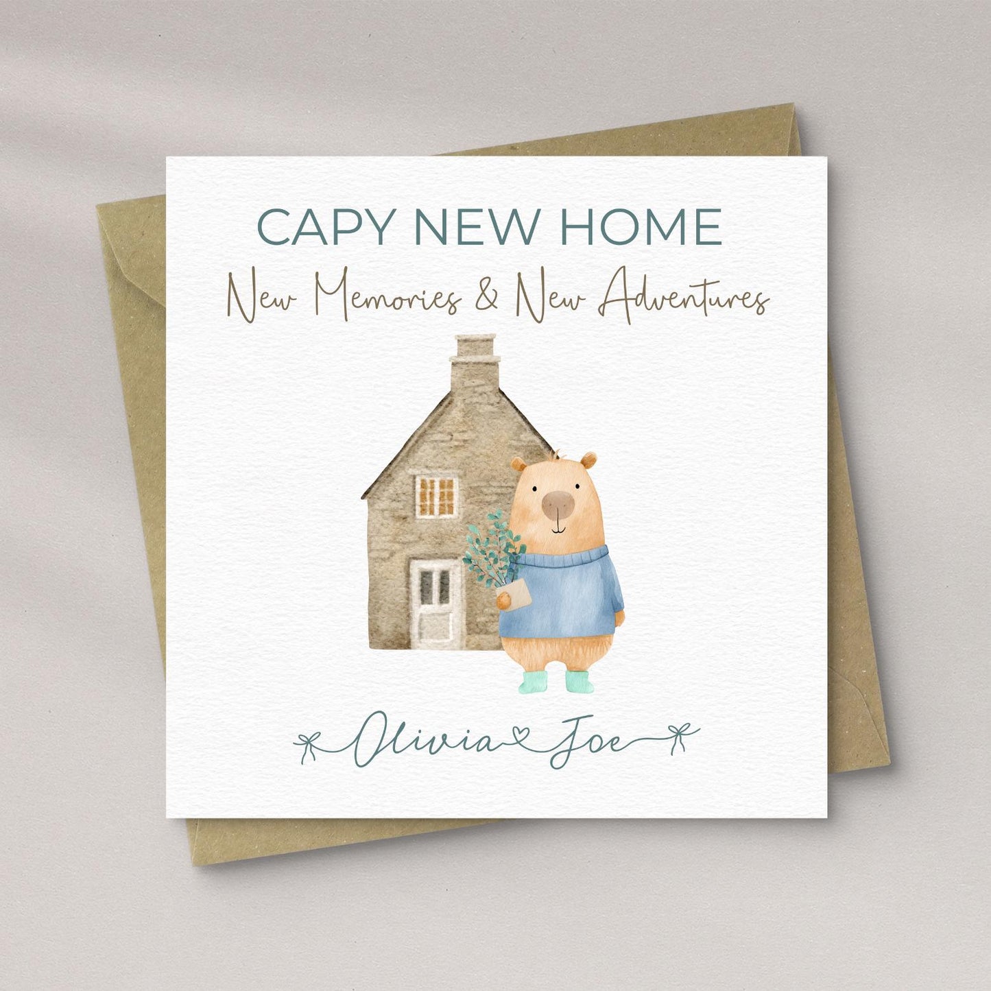 Capybara New Home Card