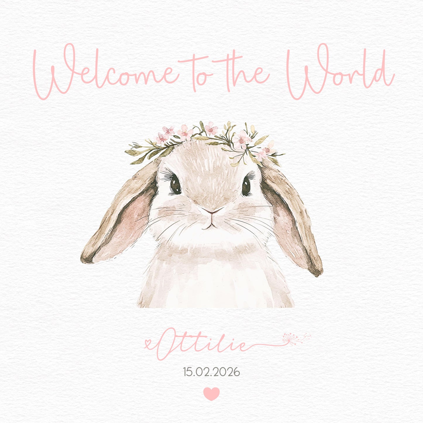 Personalised Newborn Baby Card