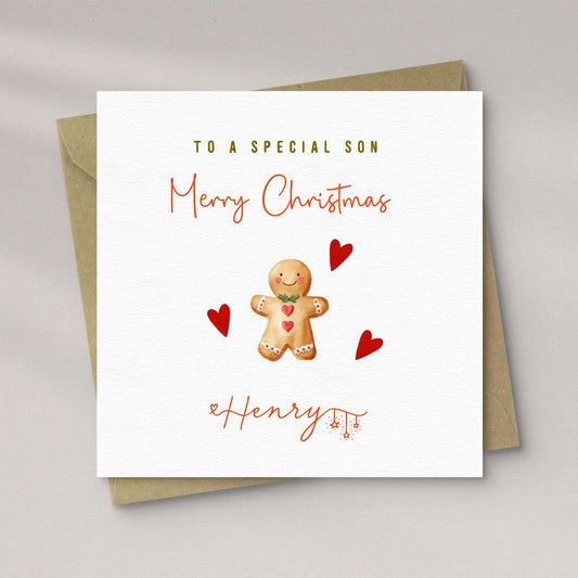 Gingerbread Man Christmas Card