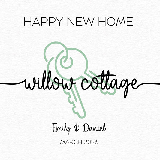 Personalised New Home Card