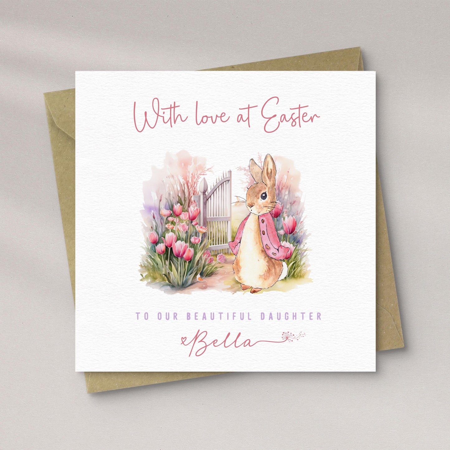 Rabbit Easter Card