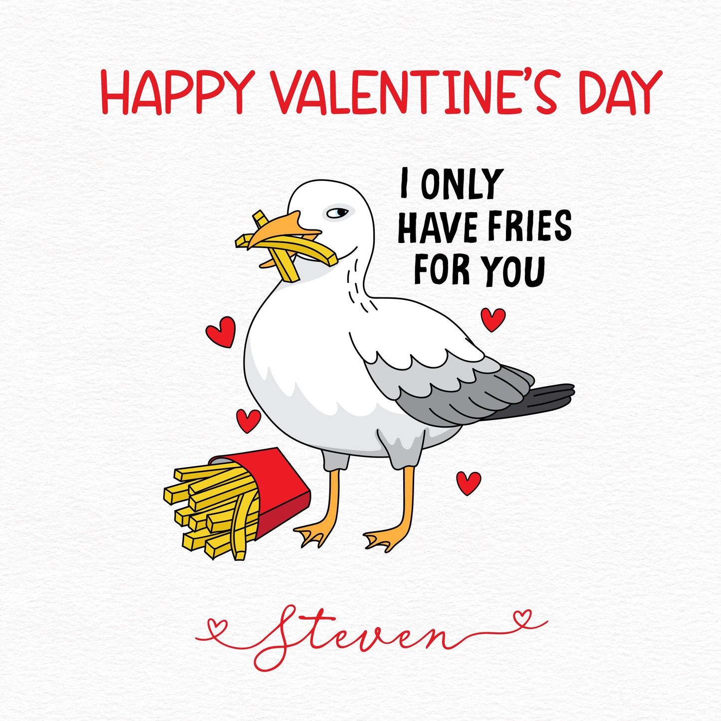 Seagull Valentine’s Day Card