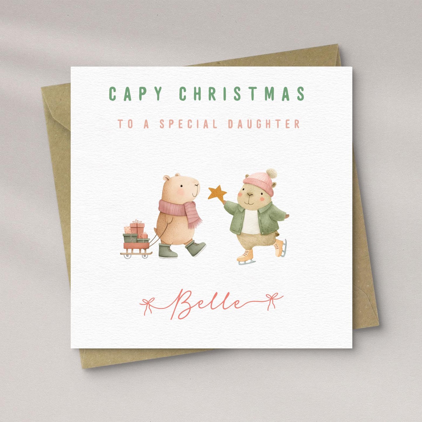 Christmas Capybara's - Christmas Card