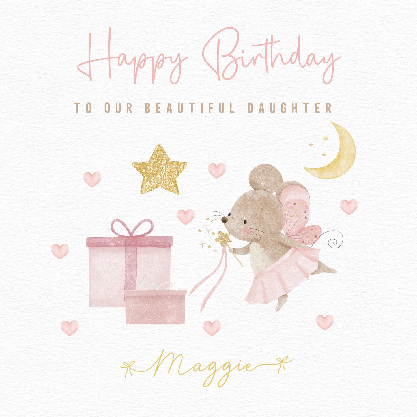 Fairy Mouse Birthday Card