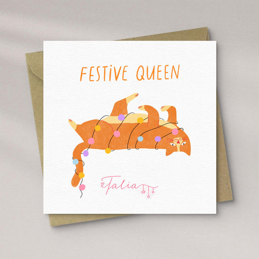 Cat Christmas Card