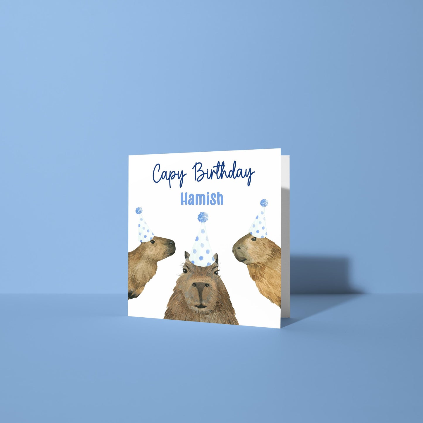 Capybara Birthday Card