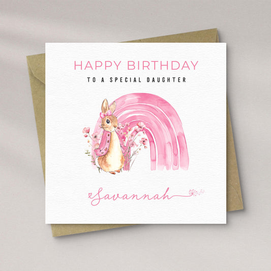 Rabbit Birthday Card