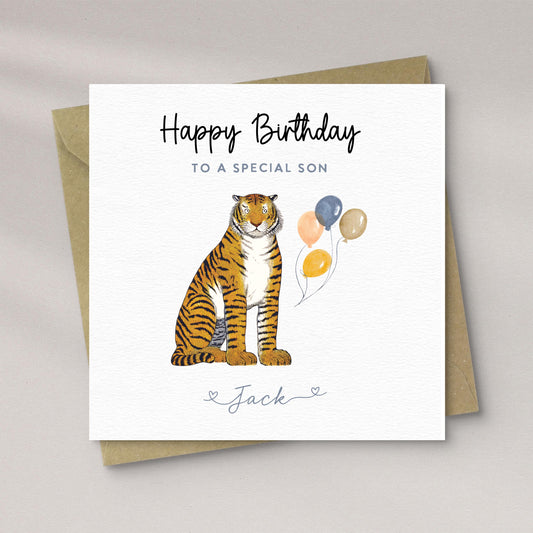 Birthday Tiger Card