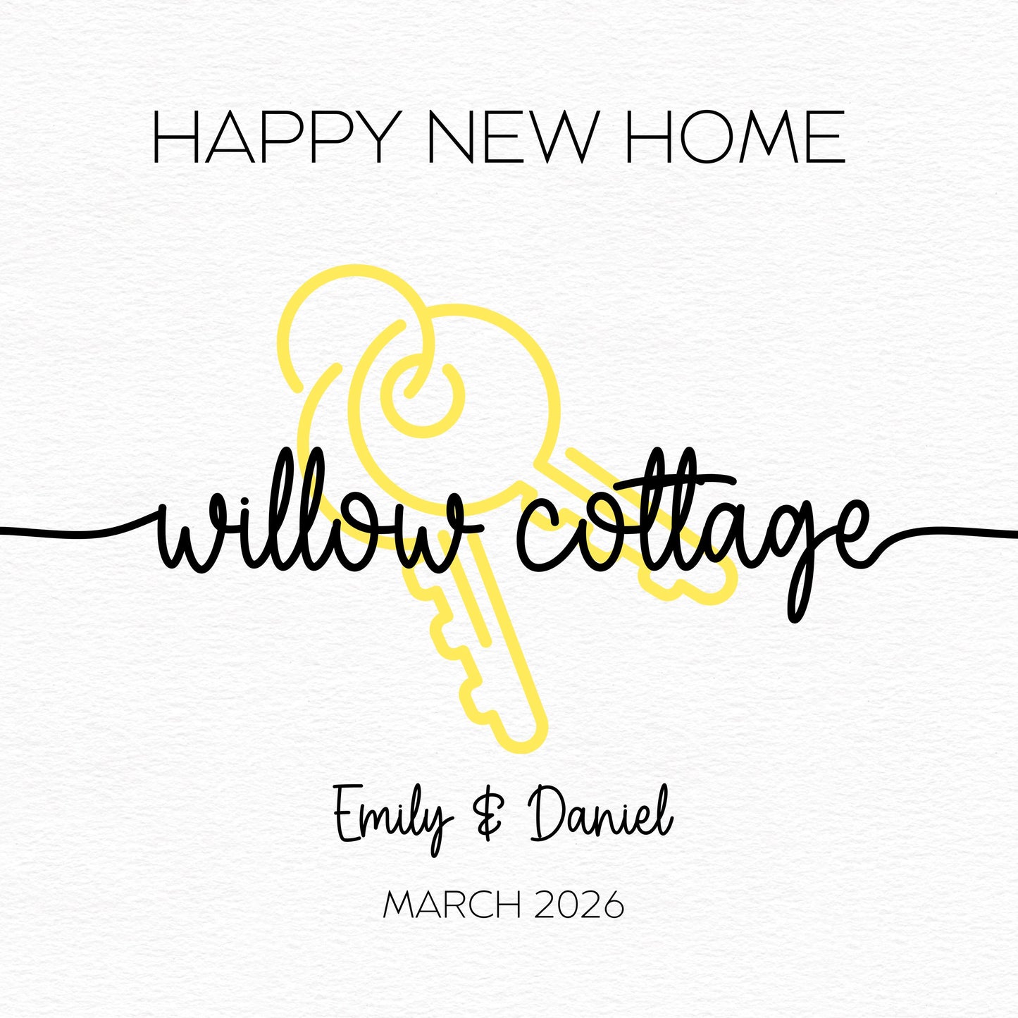 Personalised New Home Card