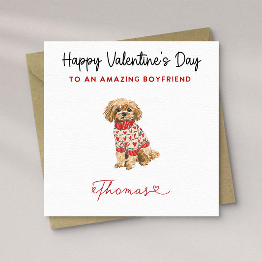 Cockapoo Valentine Card