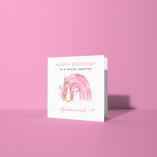 Rabbit Birthday Card