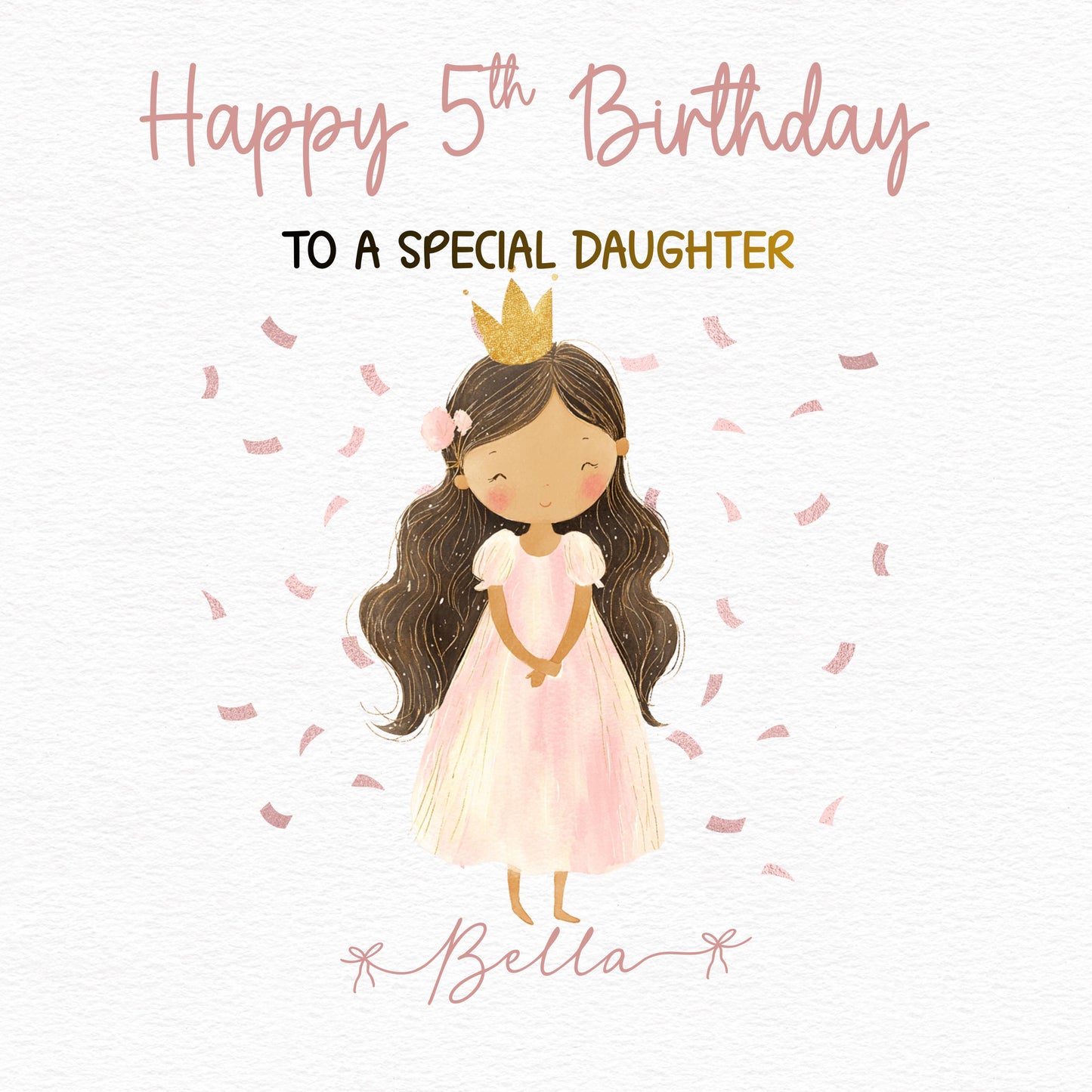 Personalised Princess Birthday Card