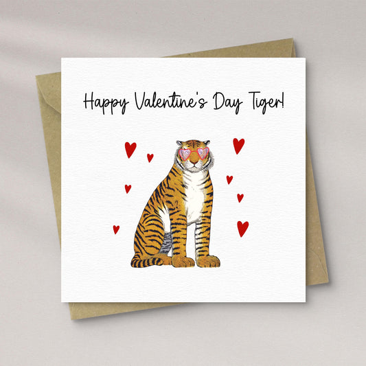 Valentine Tiger Card