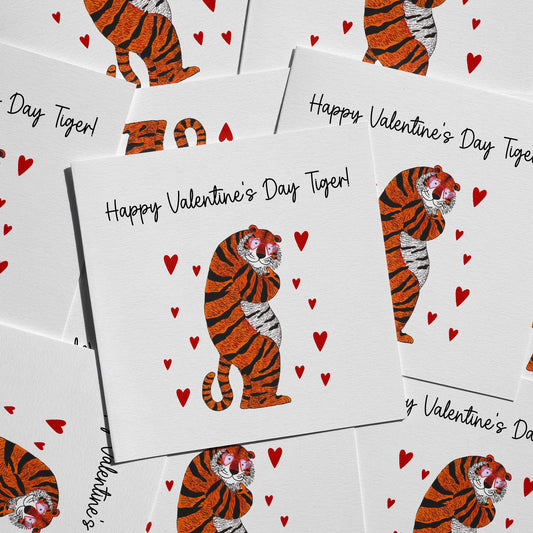 Valentine Tiger Card