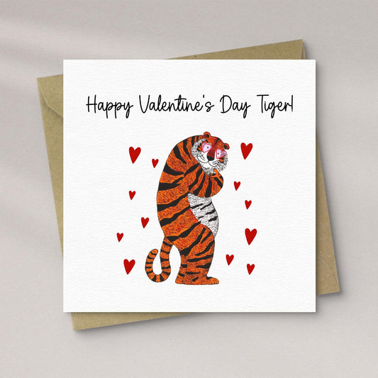 Valentine Tiger Card