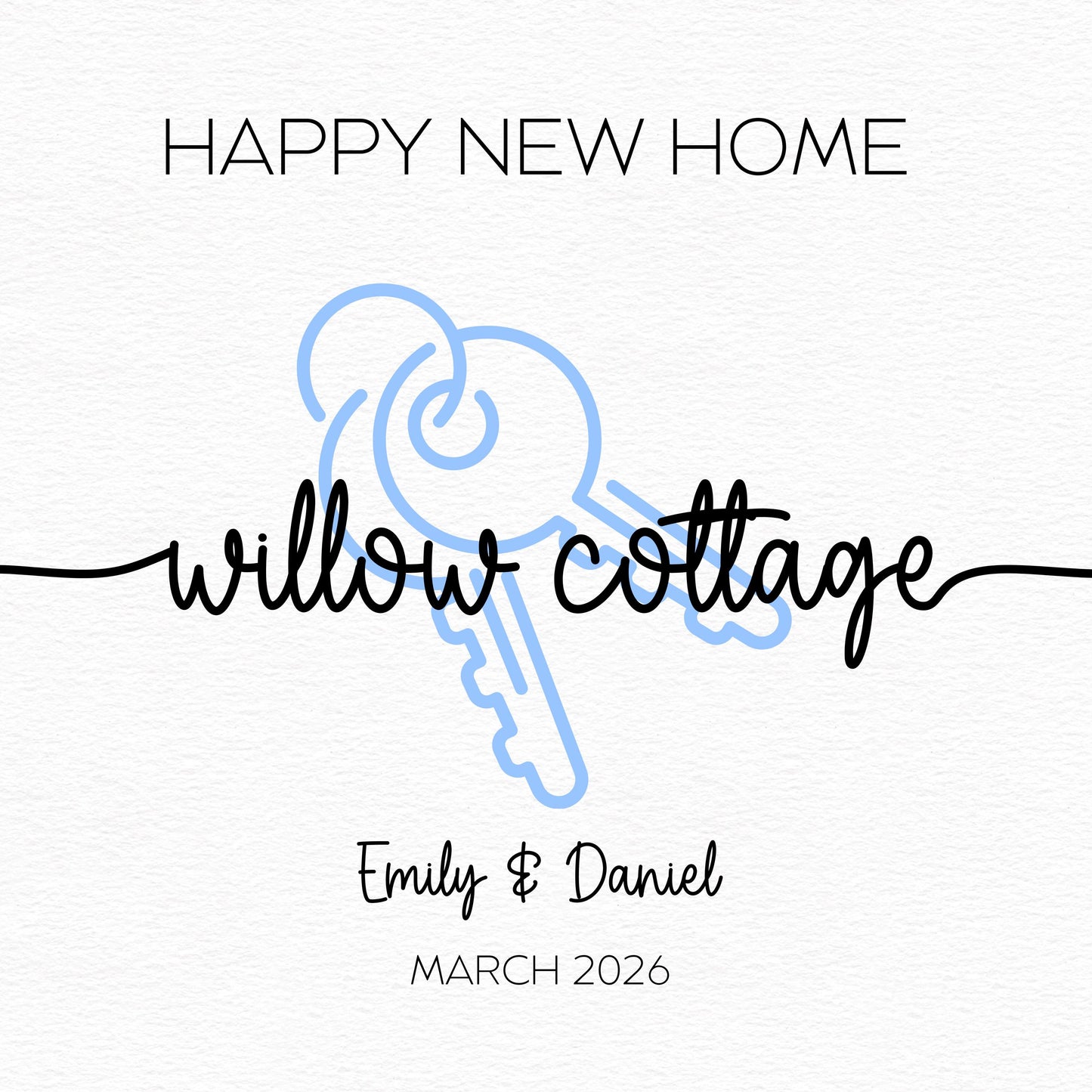 Personalised New Home Card