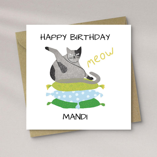Cat Birthday Card
