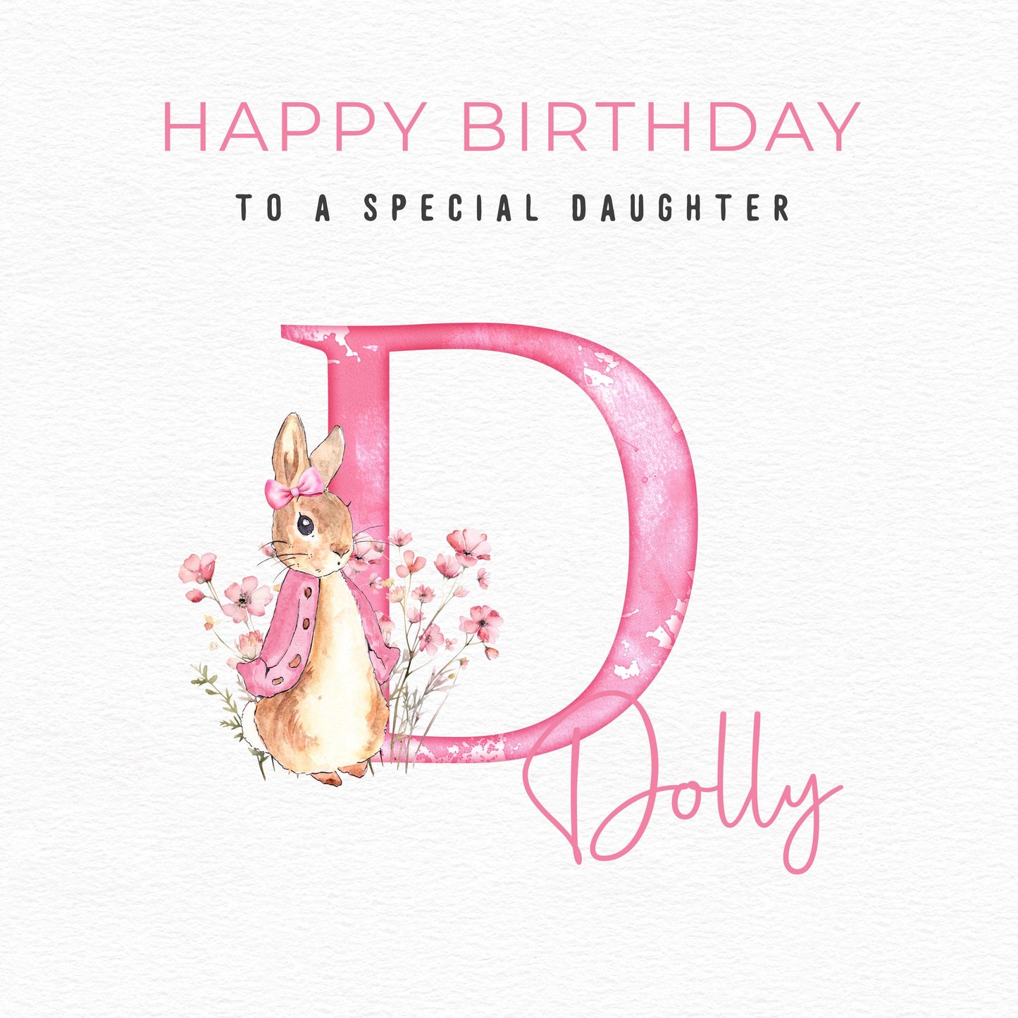 Rabbit Birthday Card
