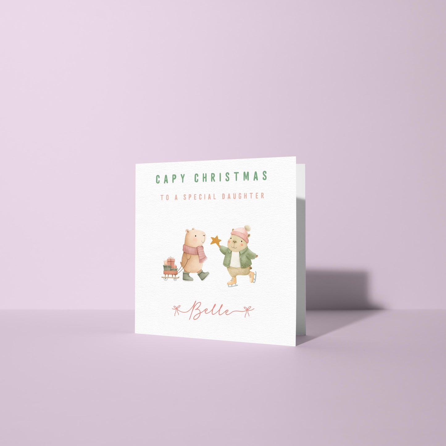 Christmas Capybara's - Christmas Card