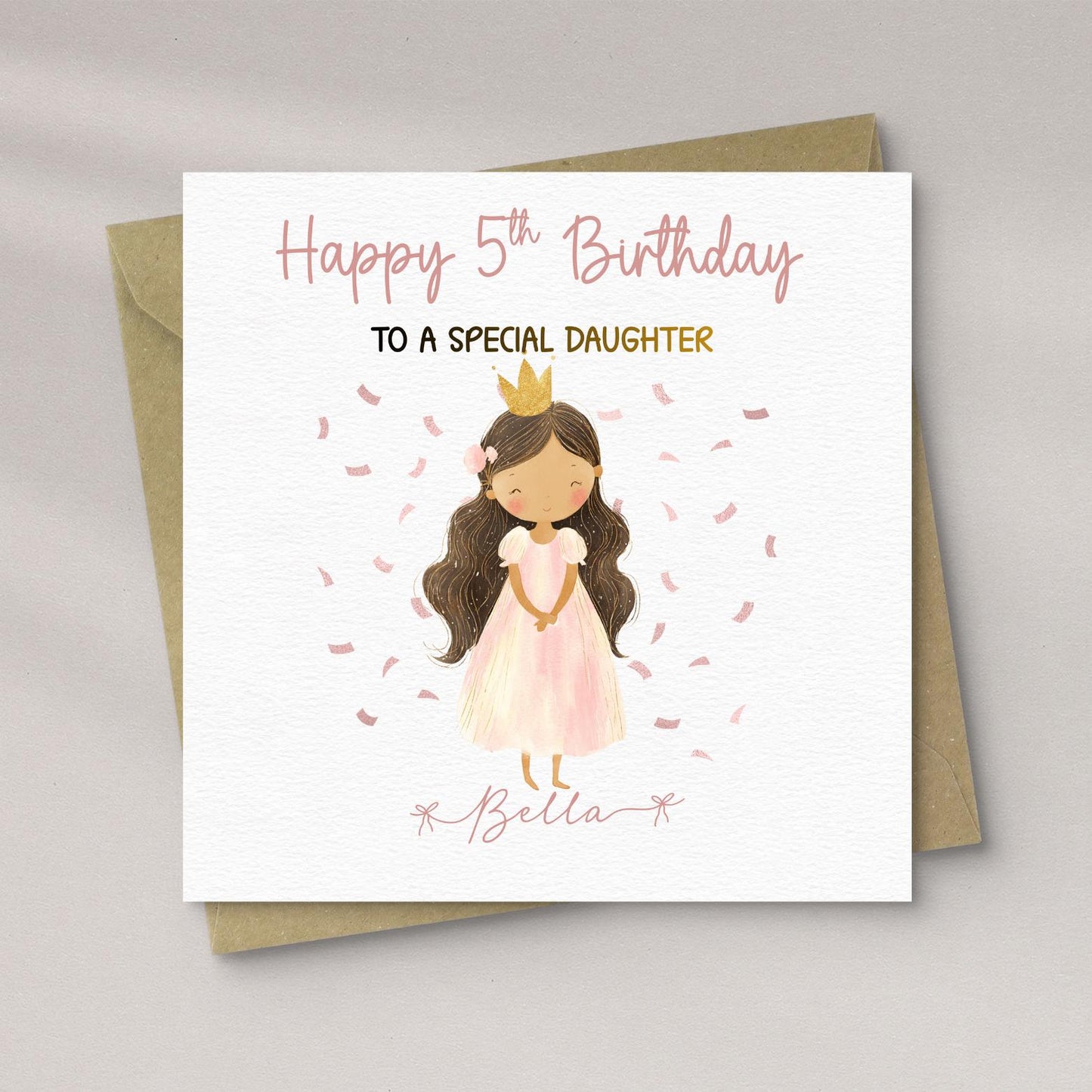 Personalised Princess Birthday Card