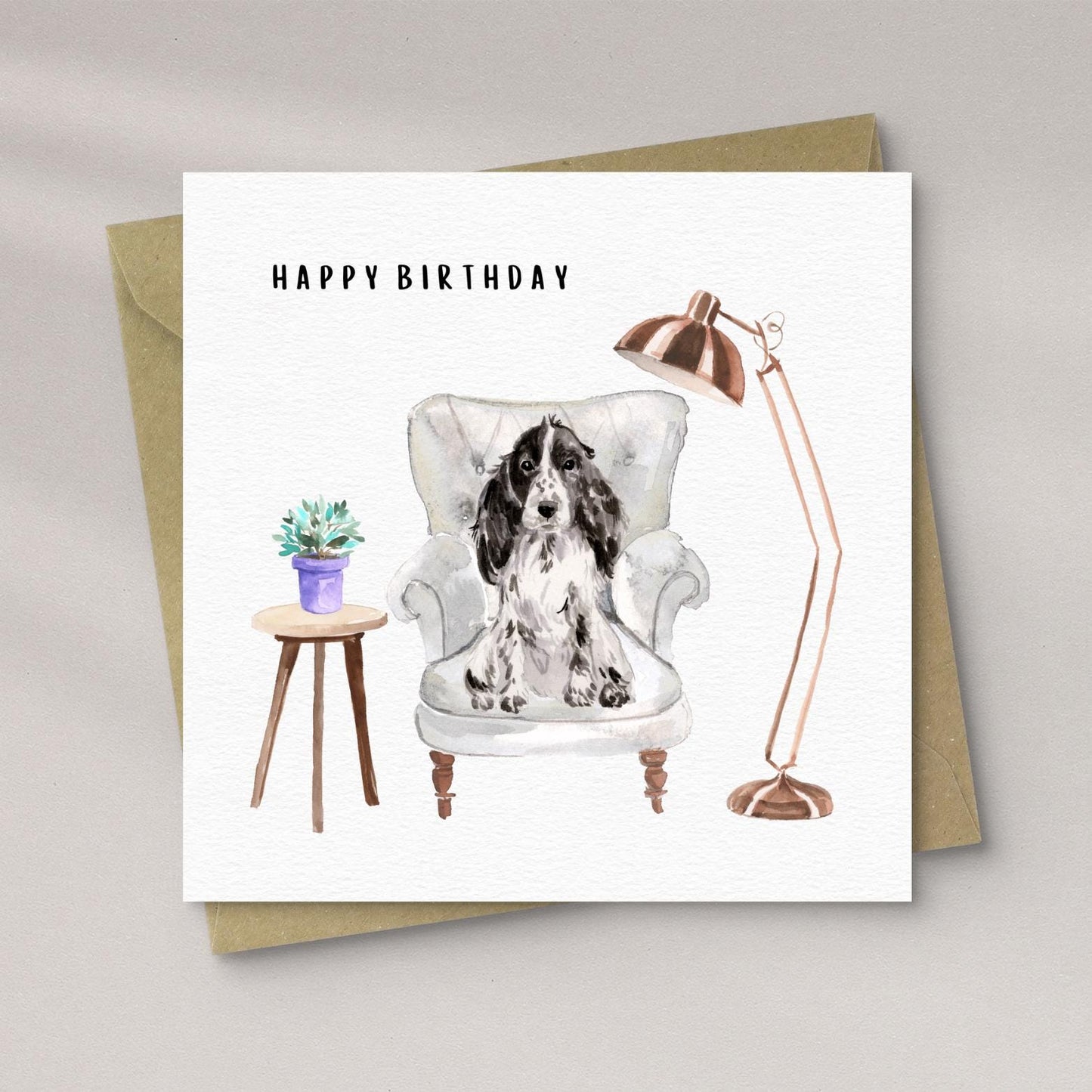 Cocker Spaniel Birthday Card