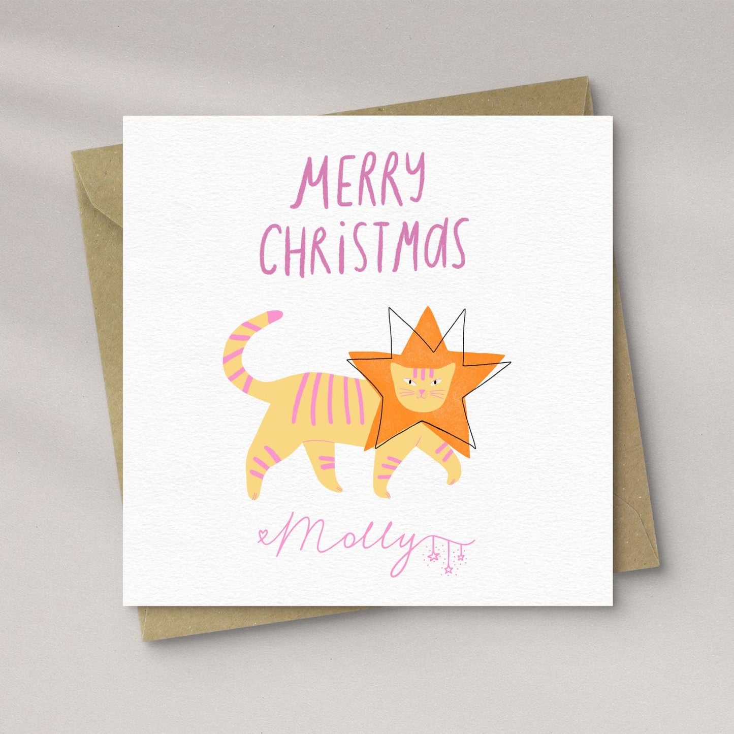 Cat Christmas Card Set