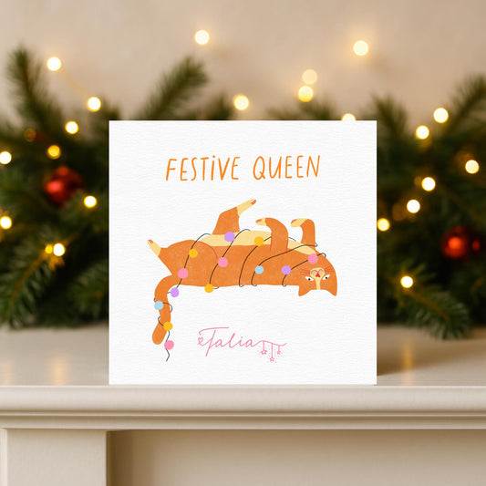 Cat Christmas Card